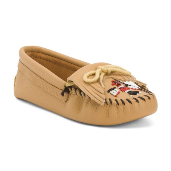 MINNETONKA Leather Thunderbird Softsole Moccasins - Picture 1 of 3